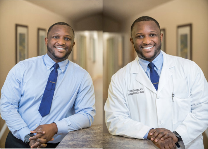 doctor and man smiling