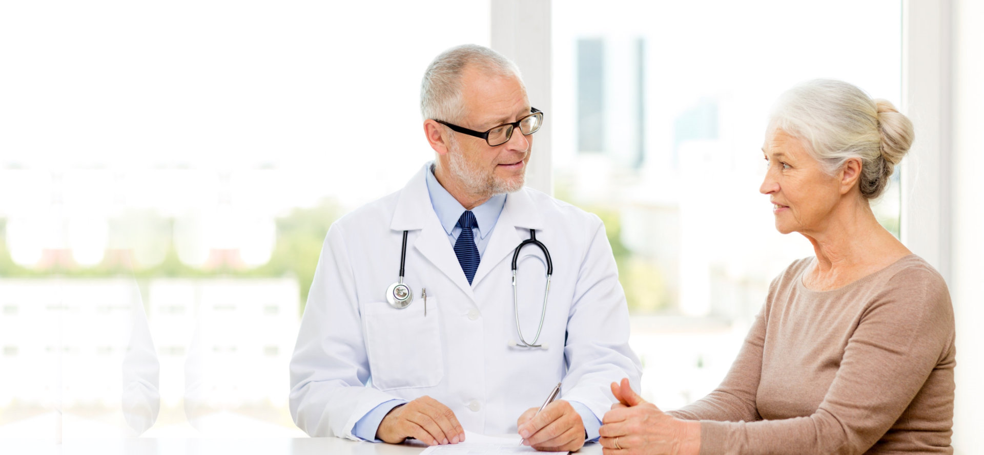 doctor talking to her patient